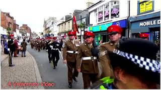 The Ayrshire  Earl of Carricks Own  Yeomanry March Past the Provost of Ayr 24 6 2023 [upl. by Releehw623]