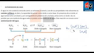 UNIDAD  EQUILIBRIO ACIDO BASE Y PH  QUIMICA UNIVERSITARIA [upl. by Chavez]