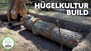 Building HUGELKULTUR Garden Beds  Shallow Dig Method [upl. by Cohberg]