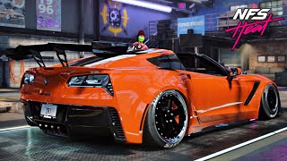 Chevrolet corvette ZR1 Customization and gameplay in Need For Speed heat [upl. by Lanette98]