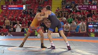 Repechage GR  51 kg B SLINKERS NED v A KLITSUNOU BLR [upl. by Panaggio]