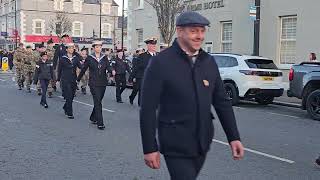 Kilkeel Royal British Legion Remembrance Return Parade Sunday 10th November 2024 [upl. by Ecnaret803]