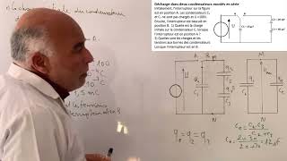 Décharge dans deux condensateurs en série [upl. by Arita]