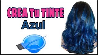 Como PREPARAR TINTE AZUL💆¡Pinta tu cabello SIN maltratarlo 🏡 [upl. by Lemrahc]