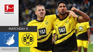 TSG Hoffenheim  Borussia Dortmund 13  Highlights  Matchday 6 – Bundesliga 202324 [upl. by Imuy]