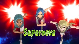 TEAM GIRLS IN INAZUMA ELEVEN VICTORY ROAD BETA [upl. by Airpac135]