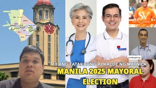 MANILA 2025 MAYORALVICE MAYORAL ELECTIONS  HONEY vs ISKO vs SAM [upl. by Ross]