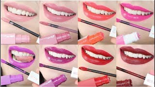 MAYBELLINE SUPERSTAY MATTE INK  LIP SWATCHES amp REVIEW [upl. by Jami195]