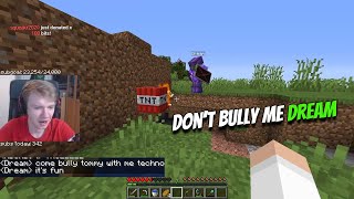 Dream Bullying TommyInnit After Exile in Dream SMP [upl. by Hulton]