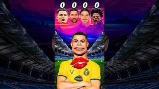 Ronaldo vs Messi vs Zlatan vs IShowSpeed RonaldoAsks🤪💋💋 [upl. by Worl]