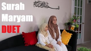 💕Maryam and Fatima reciting Duet Surah Maryam with meaning [upl. by Serafine369]