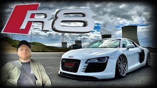 AUDI R8 V8 BOÎTE MÉCA 420 une SUPERCAR en BOÎTE MÉCA comme on en fait presque plus 🔥 [upl. by Melia]