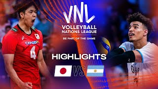 🇯🇵 JPN vs 🇦🇷 ARG  Highlights Week 2  Mens VNL 2023 [upl. by Wilkinson]