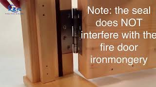 How to fit an intumescent fire seal on fire door [upl. by Eiuol]