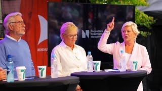 Sigbjørn Johnsen Kristin Halvorsen and Siv Jensen discuss Oljefondet at Arendalsuka 2024 [upl. by Navert502]