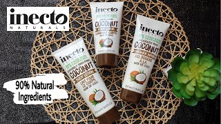 Inecto Naturals Coconut  Review ll Body Lotion Body Scrub amp Shower Wash [upl. by Allerus566]