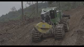 John Deere Bogie Skidder in Action [upl. by Drandell]