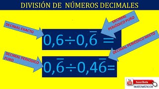 876 DIVISIÓN DE NÚMEROS DECIMALES [upl. by Akins148]