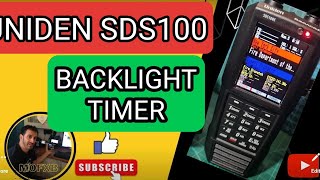 UNIDEN SDS100  BACKLIGHT TIMER PLUS more Tips [upl. by Damick84]