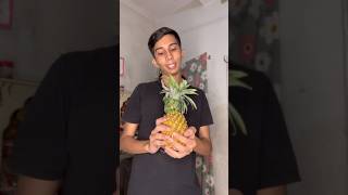 Pineapple juice hack 🍍😋 shortvideo funny funwithparsad FUNwithPRASAD fun with Prasad [upl. by Fem]