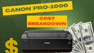 Canon imagePROGRAF PRO1000 quotReal World Reviewquot Worth 1300 [upl. by Jerrie232]