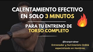 Calentamiento Completo de TORSO  3 minutos [upl. by Gorrono]