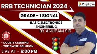 Basic Electronics engineering RRB Technician Grade 1 Vacancy 2024 Railway Technician  Anupam Sir [upl. by Amlez]