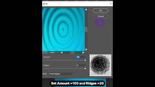 How to create water ripple effect in Photoshop shots photoshop [upl. by Odrautse]