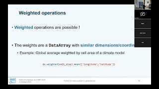 Premières analyses de données avec Xarray  Partie 7 de la formation du 2 Octobre 2024 à lOMP [upl. by Jaan]