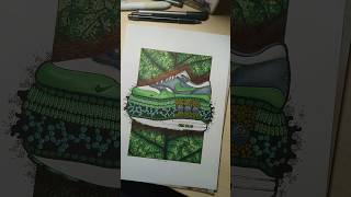 Nike Air Max 1 Patta Chlorophyll artwork nike patta sneakerart sneaker art shortsvideo [upl. by Llerreg]