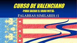 Ejercicios en valenciano Palabras similares 1 [upl. by Moya]