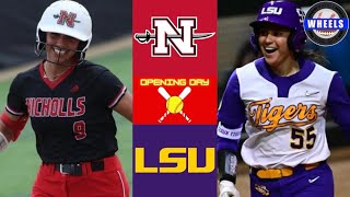 Nicholls vs 15 LSU Highlights  2024 College Softball Highlights [upl. by Bowyer]