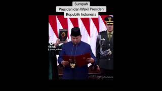 SUMPAH PRESIDEN amp WAKIL PRESIDEN RI 2024 sd 2029 [upl. by Gardal777]