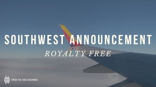 SOUTHWEST AIRLINES FUN IN FLIGHT SAFETY ANNOUNCEMENT [upl. by Ardnaskela215]