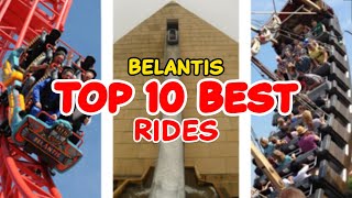 Top 10 rides at Belantis  Leipzig Germany  2022 [upl. by Alesig88]