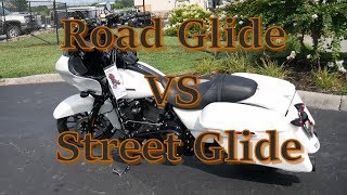 2018 Harley Davidson Street Glide vs Road Glide [upl. by Aibat251]