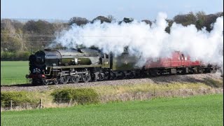 Great Britain XIV railtour at Plawsworth [upl. by Ennoryt405]