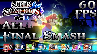 All Final Smashes in 8 Player mode  60fps 1080p  Super Smash Bros Wii U [upl. by Rehpotisrhc]