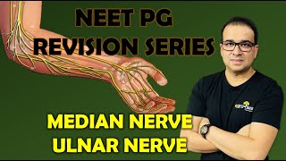 NEET PG MEDIAN AND ULNAR NERVE [upl. by Htiek599]