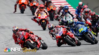 MotoGP Styria Grand Prix  EXTENDED HIGHLIGHTS  8821  Motorsports on NBC [upl. by Issiah]