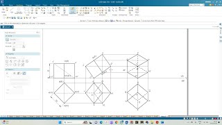 Orthographic Projection of Solids Hexahedron [upl. by Tabbitha]