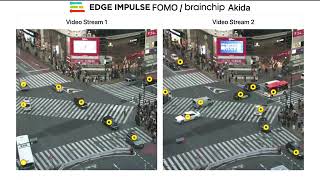 Edge Impulse FOMO  Brainchip Akida multistream inferencing demo [upl. by Aiouqahs]