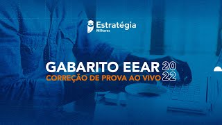 GABARITO EEAR 20221 CORREÇÃO DE PROVA AO VIVO  Escola de Especialistas de Aeronáutica [upl. by Pergrim]