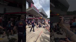 F1 Red Bull Pit Stop Practice Up Close  Austrian GP Paddock Club [upl. by Aiker298]