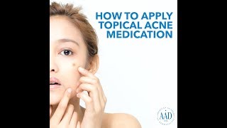 How to apply topical acne medication [upl. by Grissel]