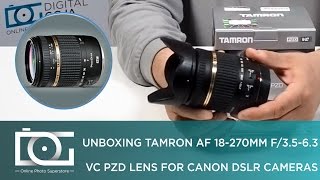 TAMRON AF 18270mm f3563 Di II VC PZD Lens for CANON DSLR Cameras  REVIEW [upl. by Twyla554]