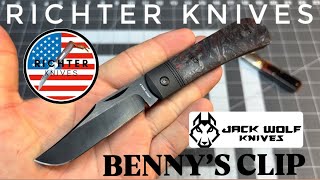 Richter Knives 162 JACK WOLF KNIVES “BENNY’S CLIP” JackWolfKnives [upl. by Glyn]