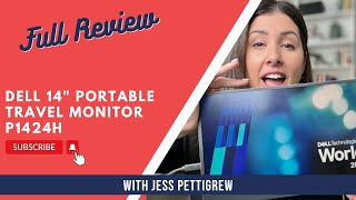 Dell 14quot Portable Travel Monitor  P1424H Full Review [upl. by Ydieh]