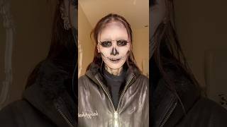 Tate Langdon makeup makeuptutorial makeuptransformation halloweenmakeup skullmakeup [upl. by Princess]