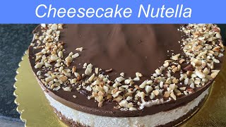 Cheesecake alla nutella anche senza formaggio [upl. by Mohandis236]